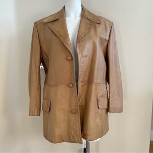 Vintage Camel Leather Jacket